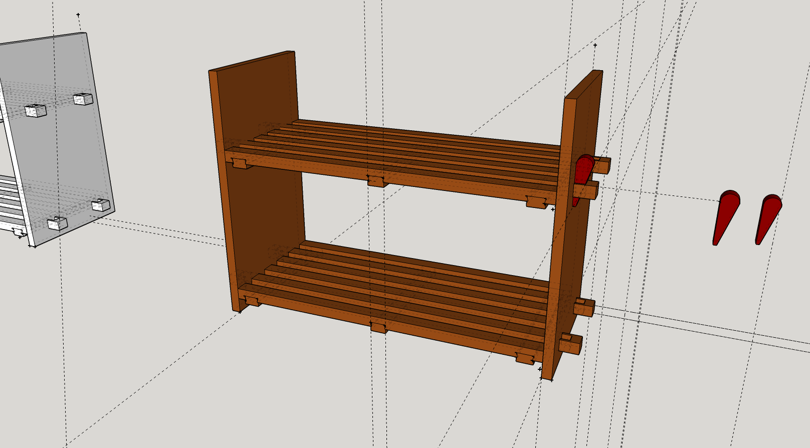 making a shoe rack- raised door panel [woodworking] 